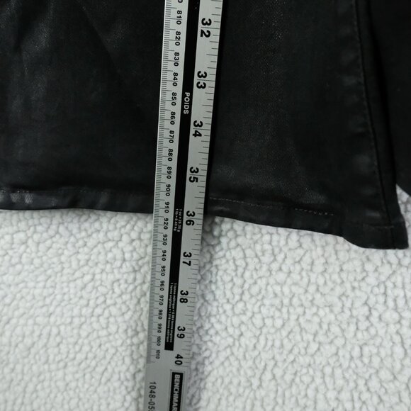 J Brand Jeans Womens 28 Black Bell Bottom Mid Rise Stretch Waxed Denim - Picture 10 of 15